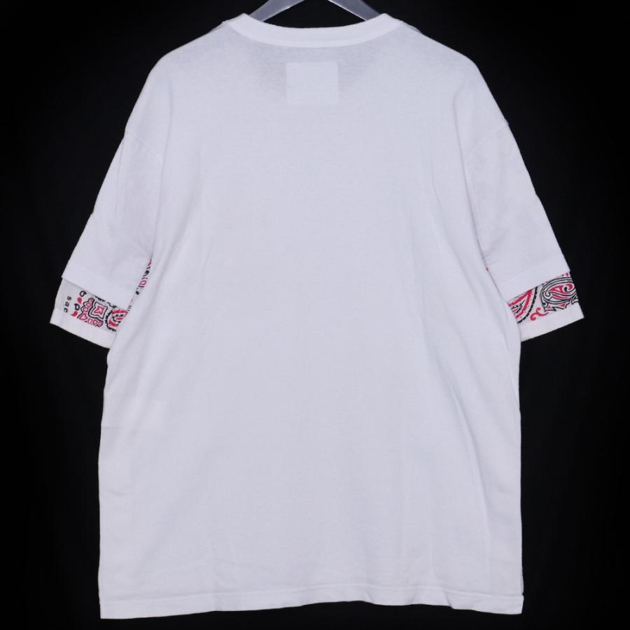 SACAI Bandana Print T-shirt サイズ2 ホワイト 22-02697M サカイ