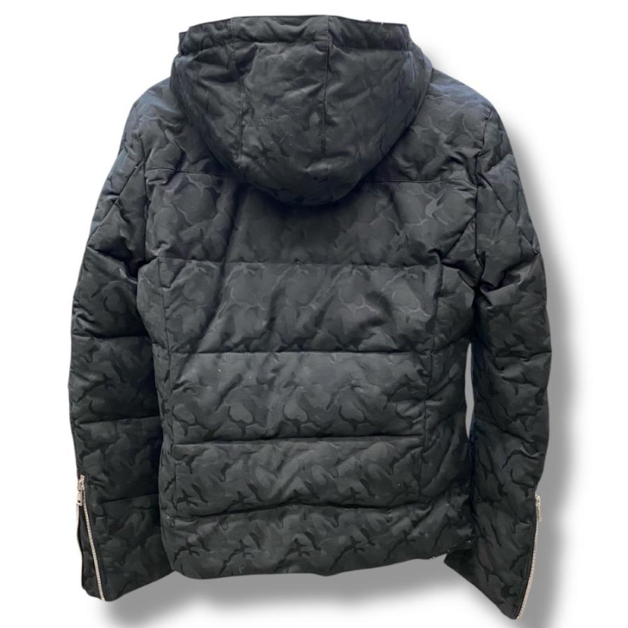 AKM ダウンジャケット Lサイズ ブラック B086 エーケーエム シャドウ