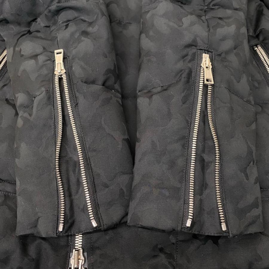 AKM ダウンジャケット Lサイズ ブラック B086 エーケーエム シャドウ