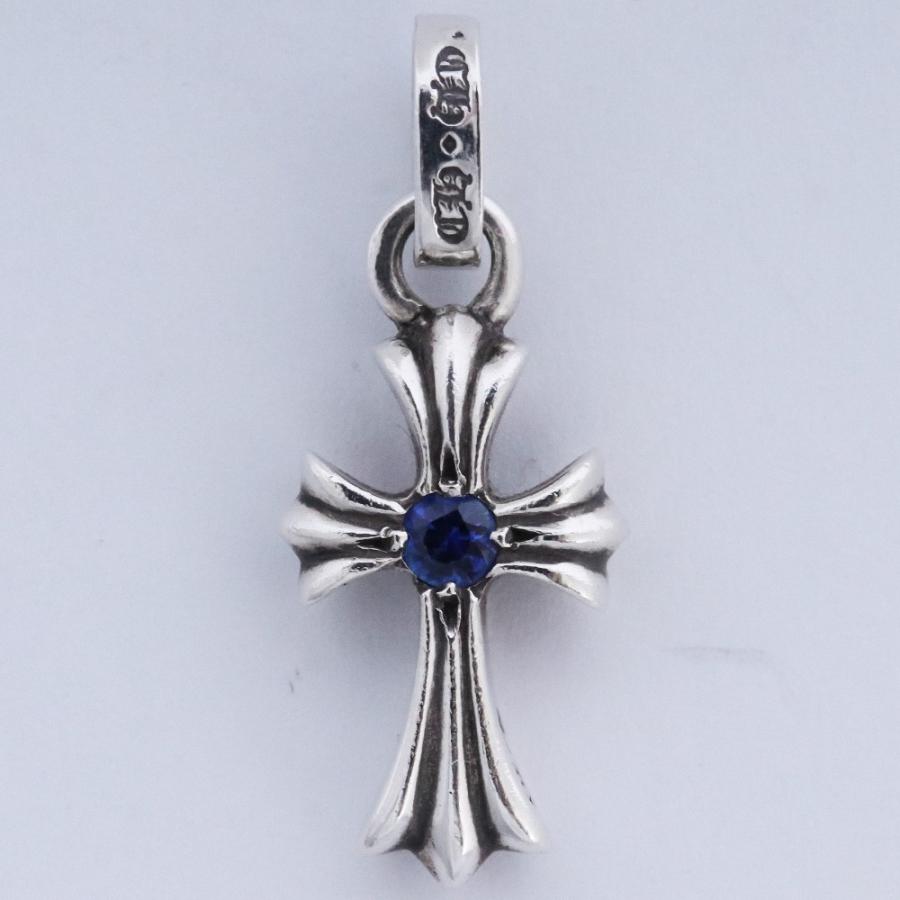 CHROME HEARTS CHクロスベビーファットチャーム with 2P ブルー