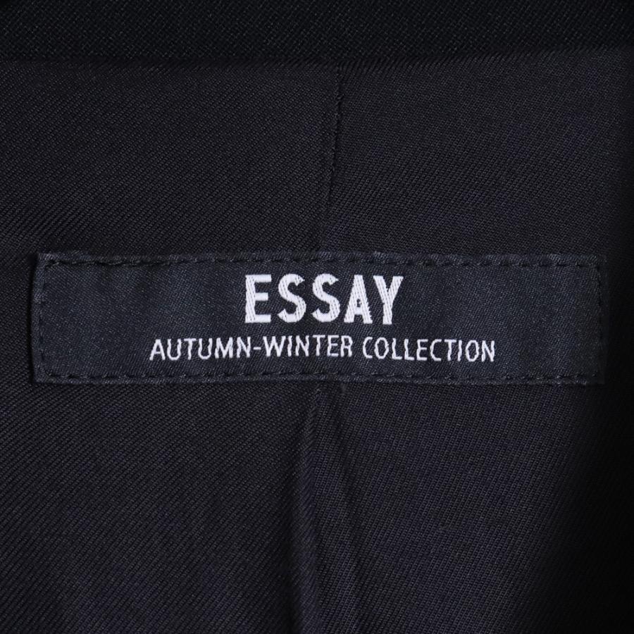未使用 ESSAY Wool Double Breasted Jacket サイズ2 ブラック ES21J-01