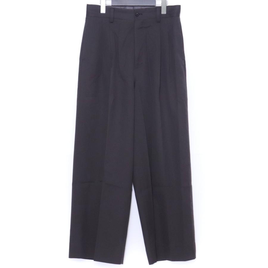 SSSTEIN Long Wide Trousers 2/72 WOOL GABARDINE Sサイズ グレー ST