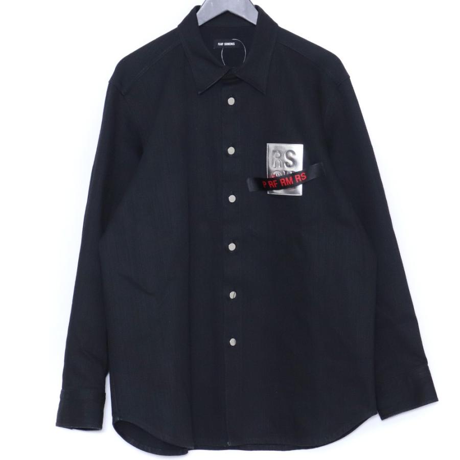 RAF SIMONS　デニムシャツ　19ss RAF SIMONS ラフシモンズ デニムシャツ Lサイズ