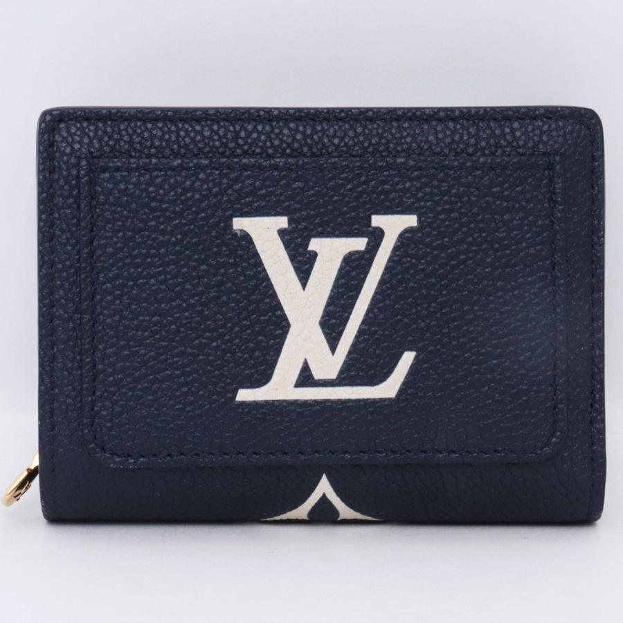 LOUIS VUITTON ポルトフォイユ・クレア 二つ折り財布 ネイビー LOUIS VUITTON ポルトフォイユ・クレア 二つ折り財布 ネイビー