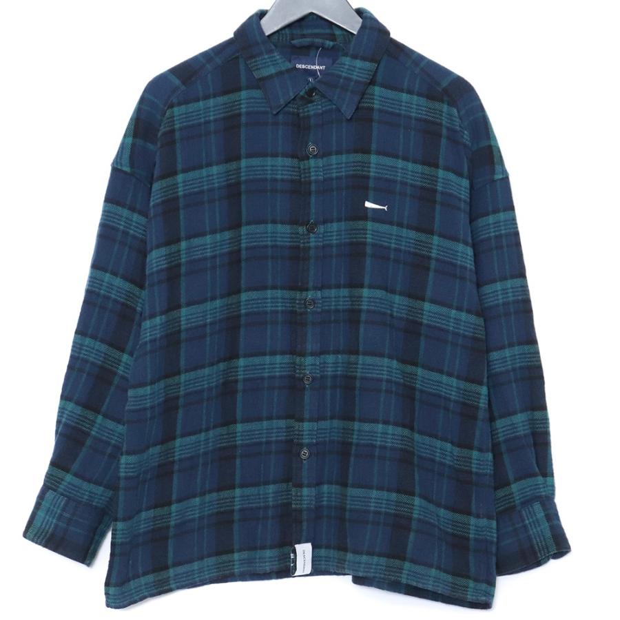 DESCENDANT BASIN BLACKWATCH LS SHIRT FULL サイズ1 ブルー 