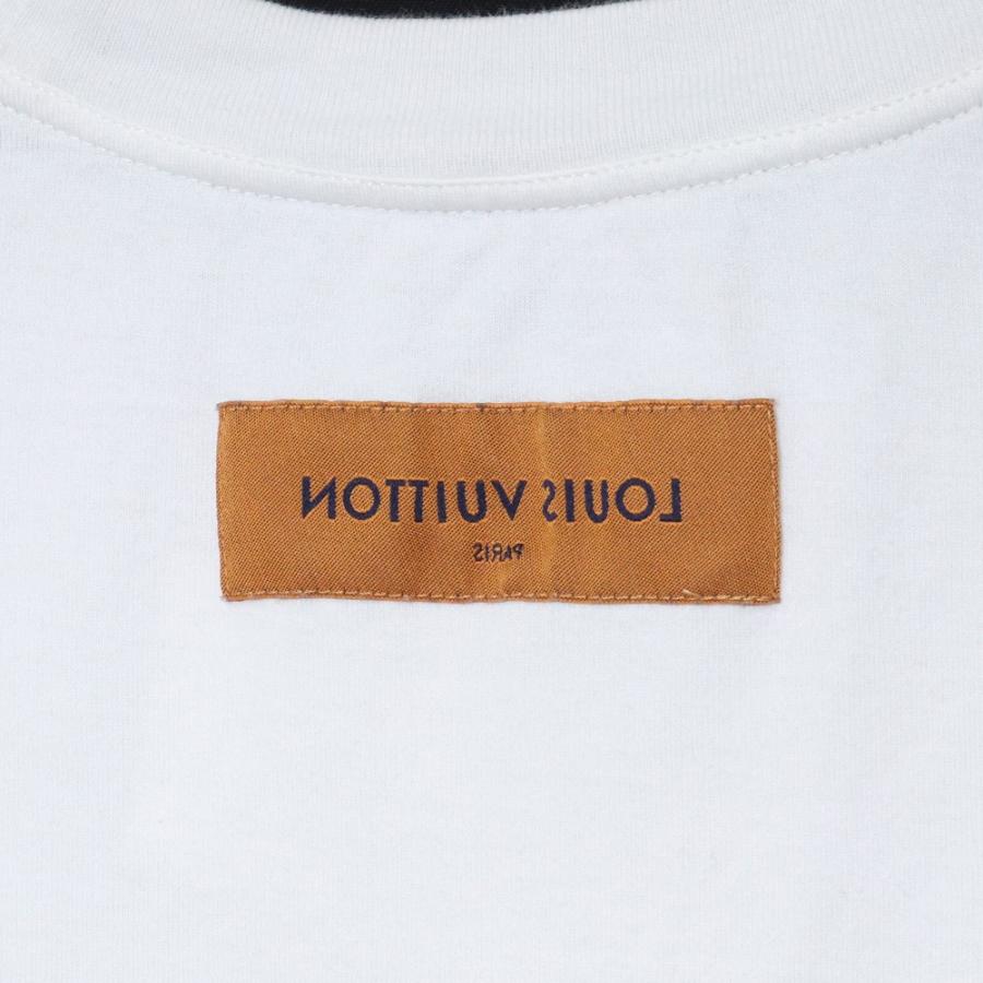 LOUIS VUITTON プリンテッドコットンTシャツ XSサイズ ホワイト LOUIS VUITTON プリンテッドコットンTシャツ XSサイズ ホワイト