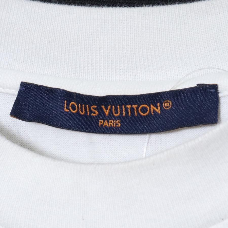 LOUIS VUITTON プリンテッドコットンTシャツ XSサイズ ホワイト LOUIS VUITTON プリンテッドコットンTシャツ XSサイズ ホワイト