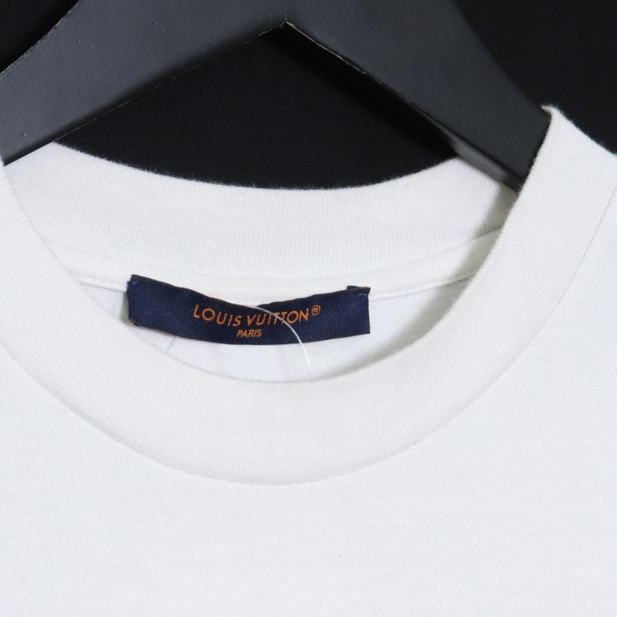 LOUIS VUITTON プリンテッドコットンTシャツ XSサイズ ホワイト LOUIS VUITTON プリンテッドコットンTシャツ XSサイズ ホワイト