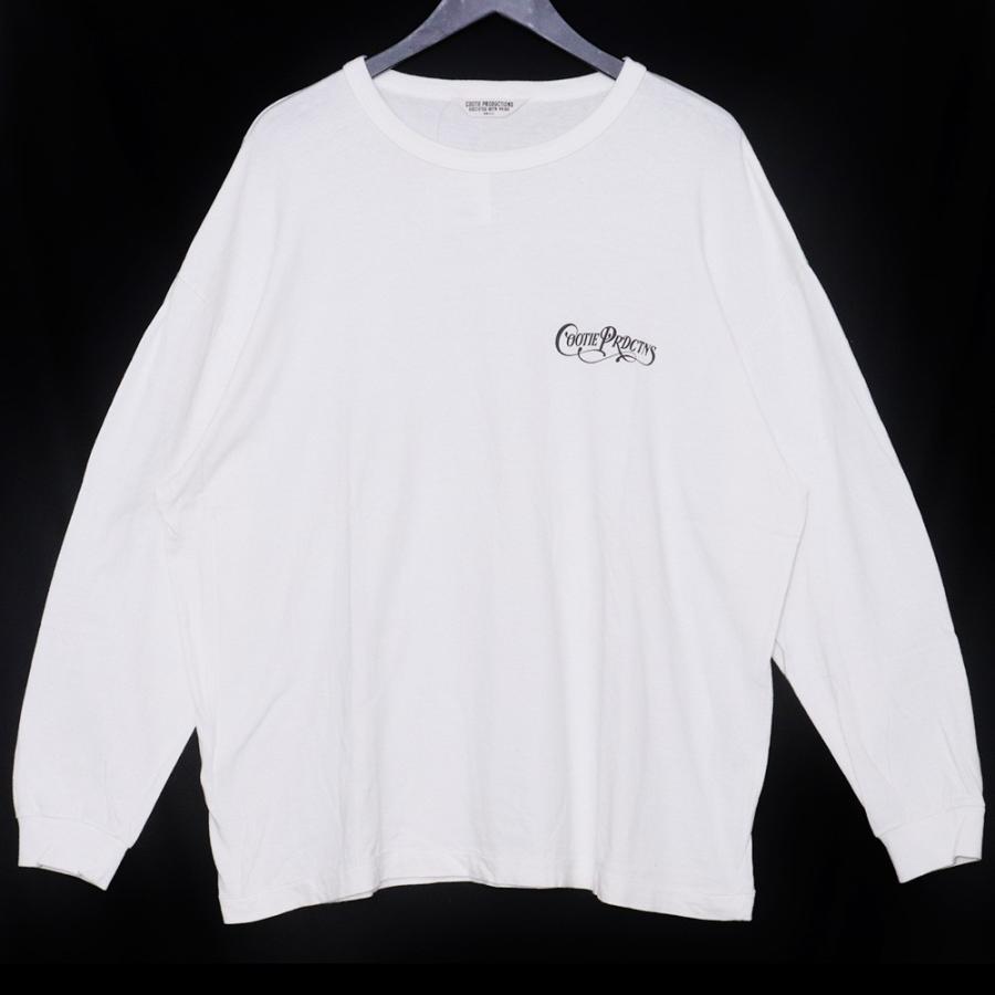 COOTIE PRODUCTIONS Print Oversized L/S Tee Sサイズ ホワイト CTE 