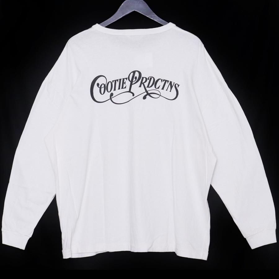 COOTIE PRODUCTIONS Print Oversized L/S Tee Sサイズ ホワイト CTE 