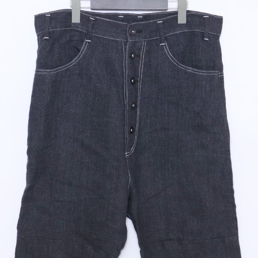 NUDE MASAHIKO MARUYAMA DROP CROTCH 2 TUCKS PANTS サイズ1 ブラック