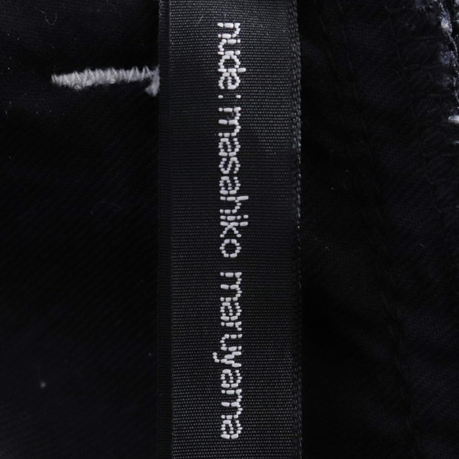 NUDE MASAHIKO MARUYAMA DROP CROTCH 2 TUCKS PANTS サイズ1 NUDE MASAHIKO MARUYAMA DROP CROTCH 2 TUCKS PANTS サイズ1