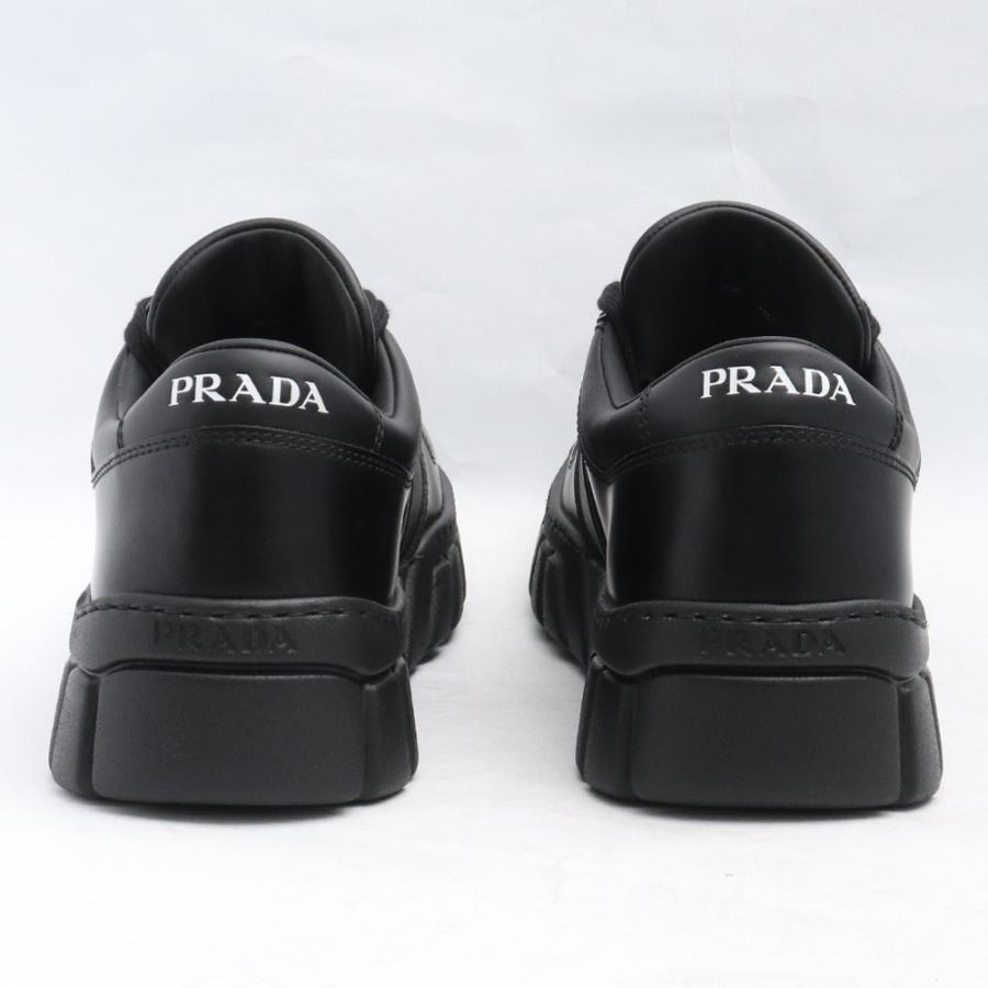 26cm相当 PRADA レザー スニーカー サイズ7 ブラック 2EE378 26cm相当 PRADA レザー スニーカー サイズ7 ブラック 2EE378