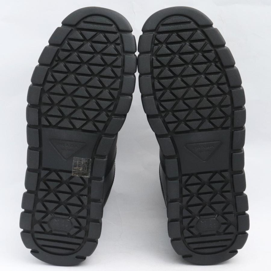 26cm相当 PRADA レザー スニーカー サイズ7 ブラック 2EE378 26cm相当 PRADA レザー スニーカー サイズ7 ブラック 2EE378