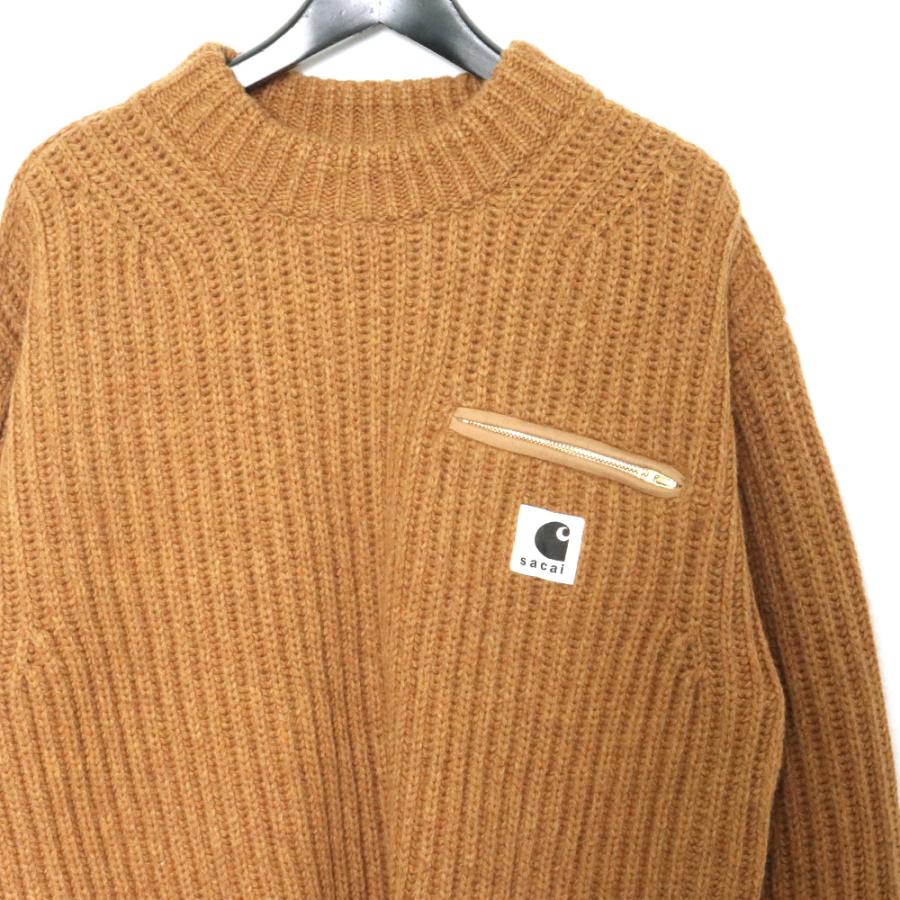 未使用 SACAI × CARHARTT 23AW WIP Knit Pullover Detroit 未使用 SACAI × CARHARTT 23AW WIP Knit Pullover Detroit