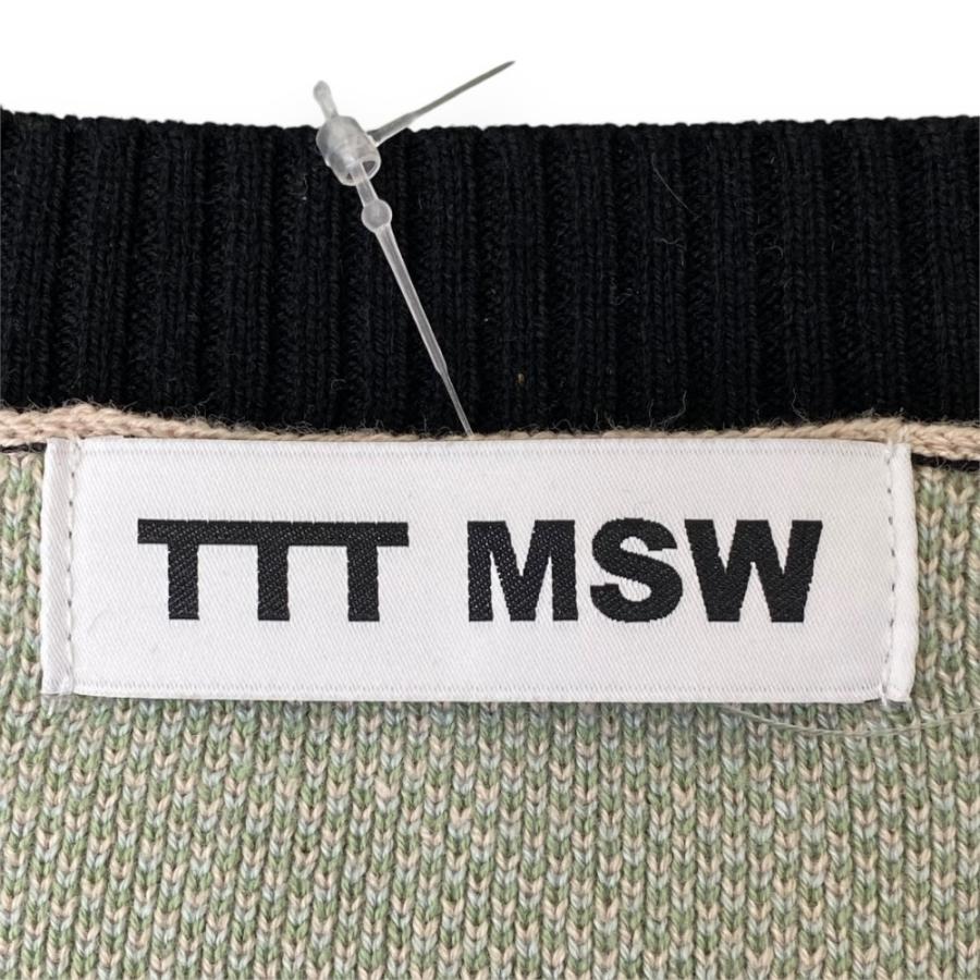 TTT MSW ブラック ニットベスト TTT MSW ブラック ニットベスト