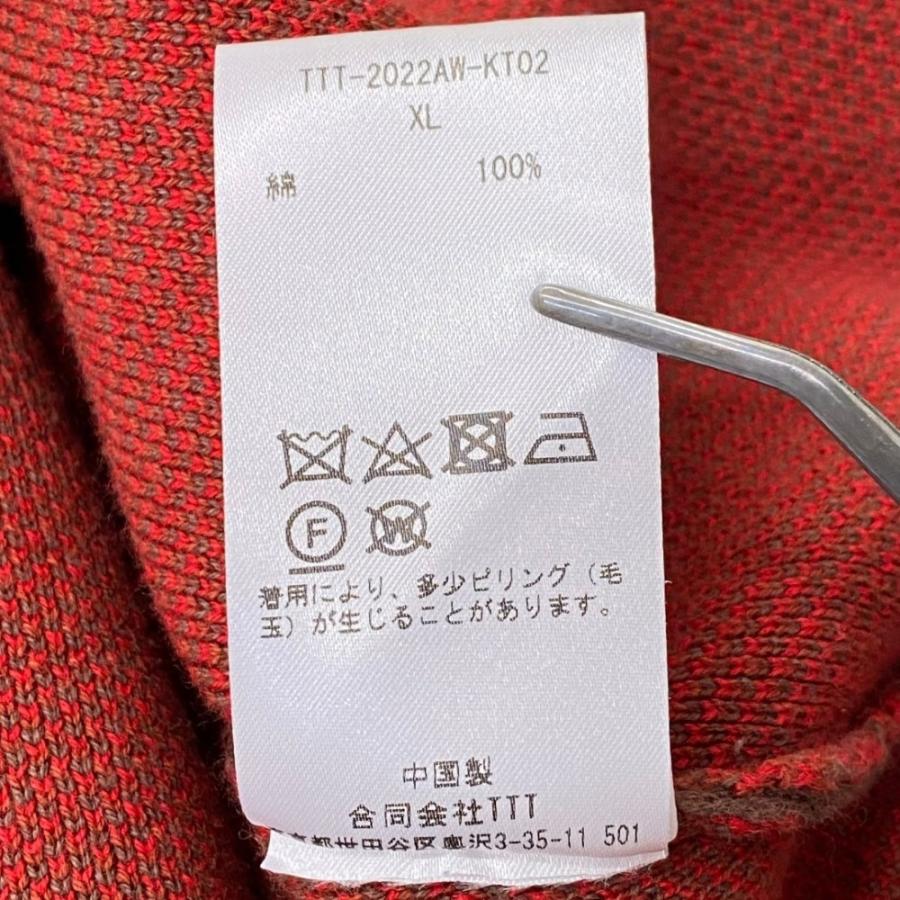 TTT MSW 22AW ニットベスト XLサイズ TTT-2022AW-KT02 ティー