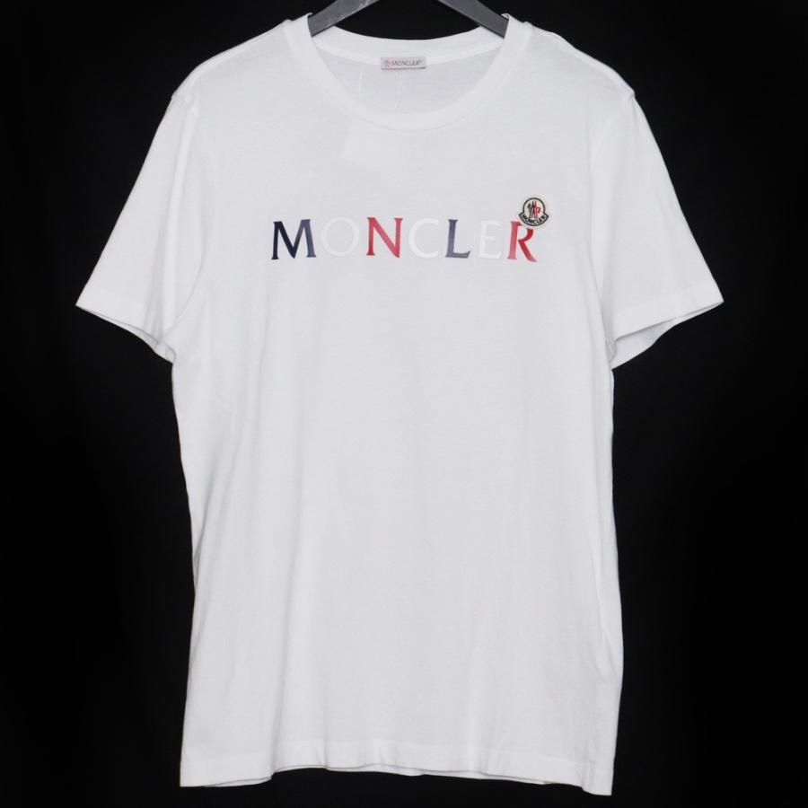 MONCLER ロゴTシャツ Sサイズ ホワイト H10918C00043 8390T 