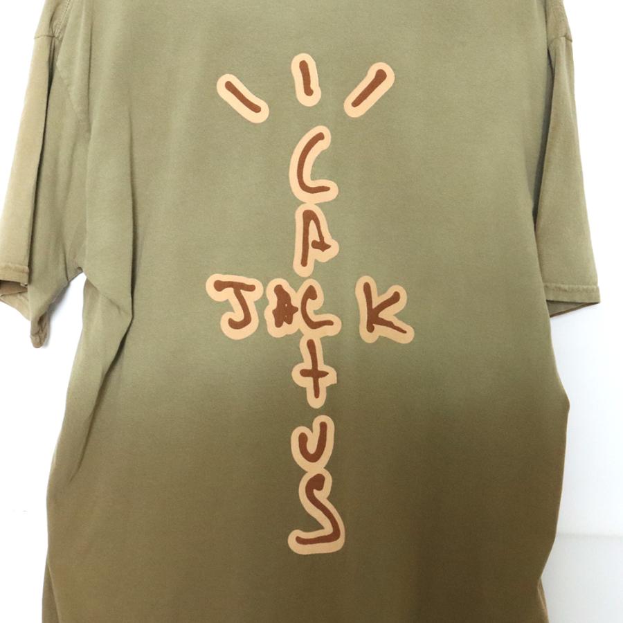 TRAVIS SCOTT CACTUS JACK HITR Dive Tee Lサイズ カーキ カクタスジャック トラビススコット カクタスジャック プリント Tシャツ 半袖カットソー｜graiz｜04