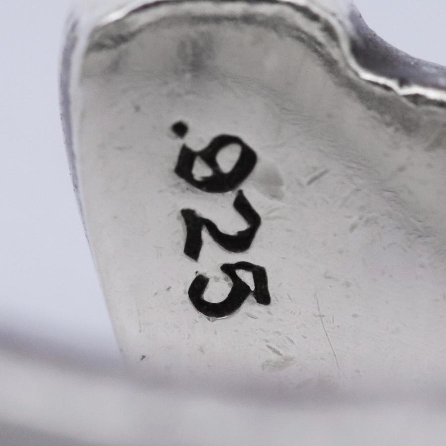 15号 CHROME HEARTS スクロール ラベルリング ラージ シルバー クロム