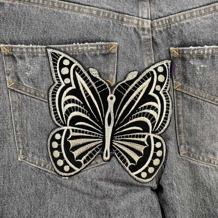 NEEDLES ASSORTED PATCHES boot-cut jean サイズ2 グレー KP440