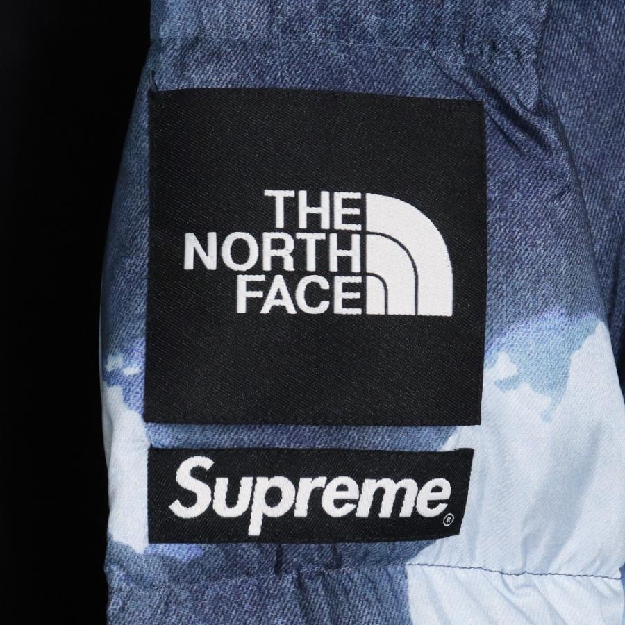 SUPREME × THE NORTH FACE Bleached Denim Print Nuptse Jacket L インディゴ ND52100I シュプリーム ザ ノースフェイス ヌプシダウンジャケット｜graiz｜04
