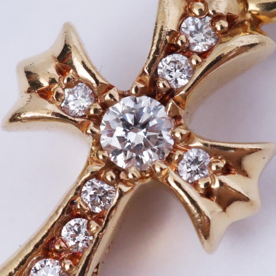 22k ベビーファット クロス　ネックレストップ CHROME HEARTS CHクロス ベビーファットチャーム 22K with