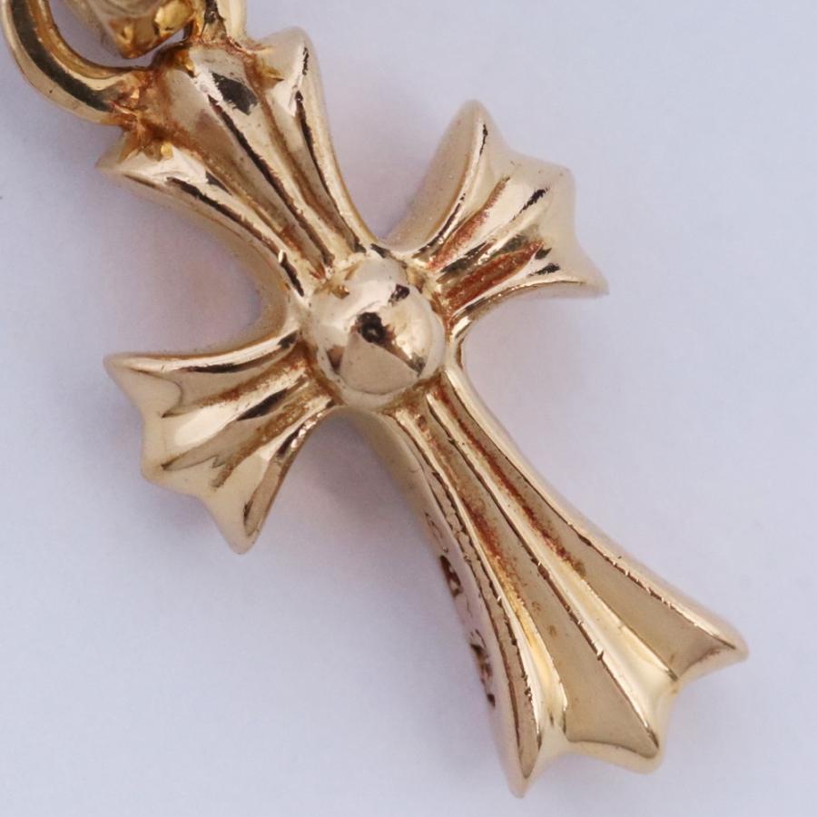22k ベビーファット クロス　ネックレストップ CHROME HEARTS CHクロス ベビーファットチャーム 22K with