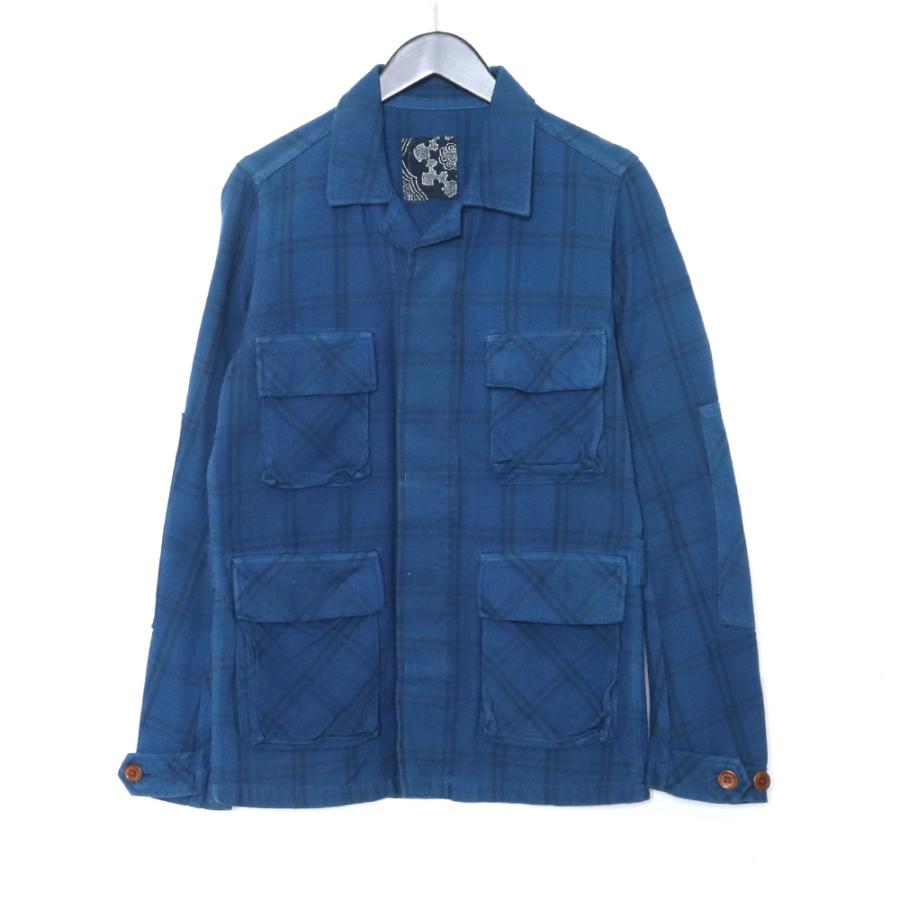 VISVIM KILGORE JKT CHECK サイズ1 ブルー 0212905013006 ビズビム