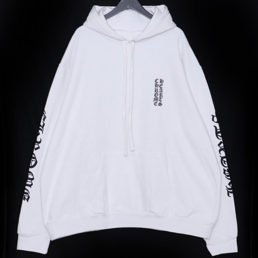未使用 CHROME HEARTS フロントアームロゴプルオーバーパーカー XXL