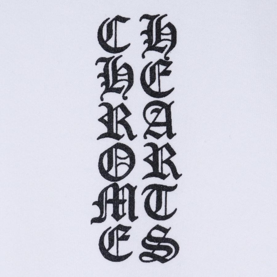 未使用 CHROME HEARTS フロントアームロゴプルオーバーパーカー XXLサイズ ホワイト クロムハーツ スウェット フーディー SWSHRT PLVRの画像