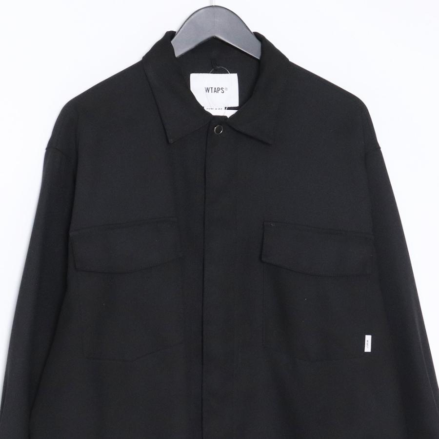 WTAPS HUEY L/S SHIRT POLY TWILL サイズ01 ブラック 221BRDT WTAPS HUEY L/S SHIRT POLY TWILL サイズ01 ブラック 221BRDT