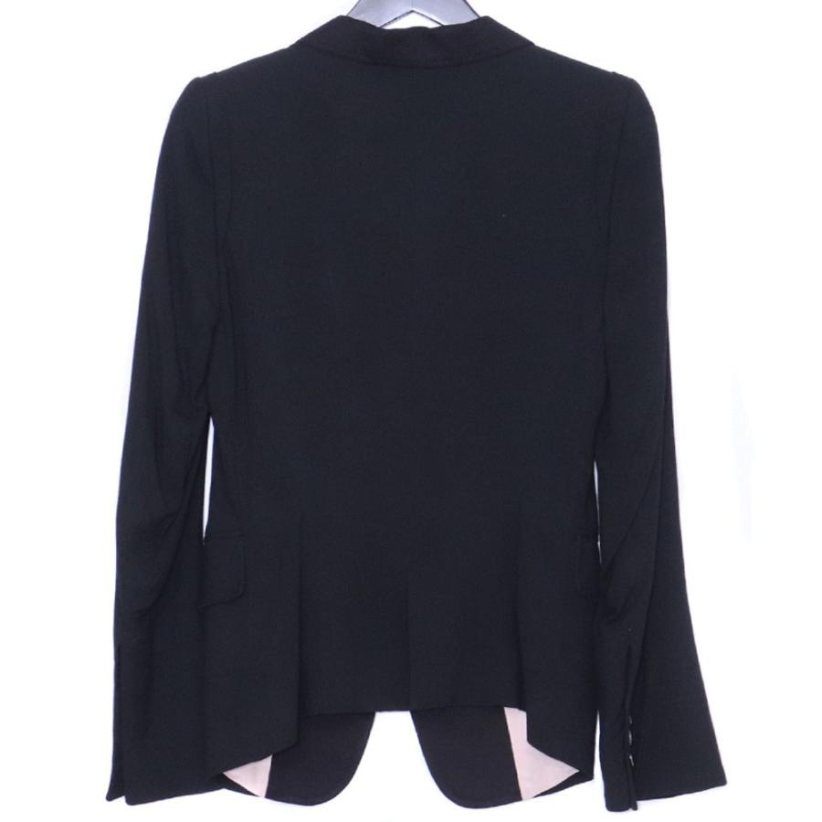 ANN DEMEULEMEESTER ジャケット34 ANN DEMEULEMEESTER ロングテーラードジャケット サイズ34 ブラック
