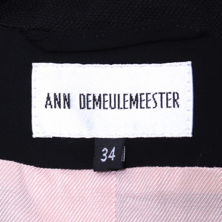 ANN DEMEULEMEESTER ロングテーラードジャケット サイズ34 ブラック