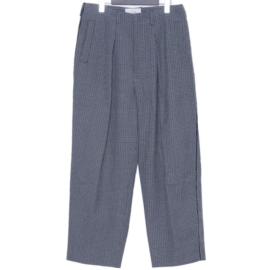YOKE 1TUCK WIDE TROUSERS Sサイズ グレー YK19AW0048P ヨーク 1タック