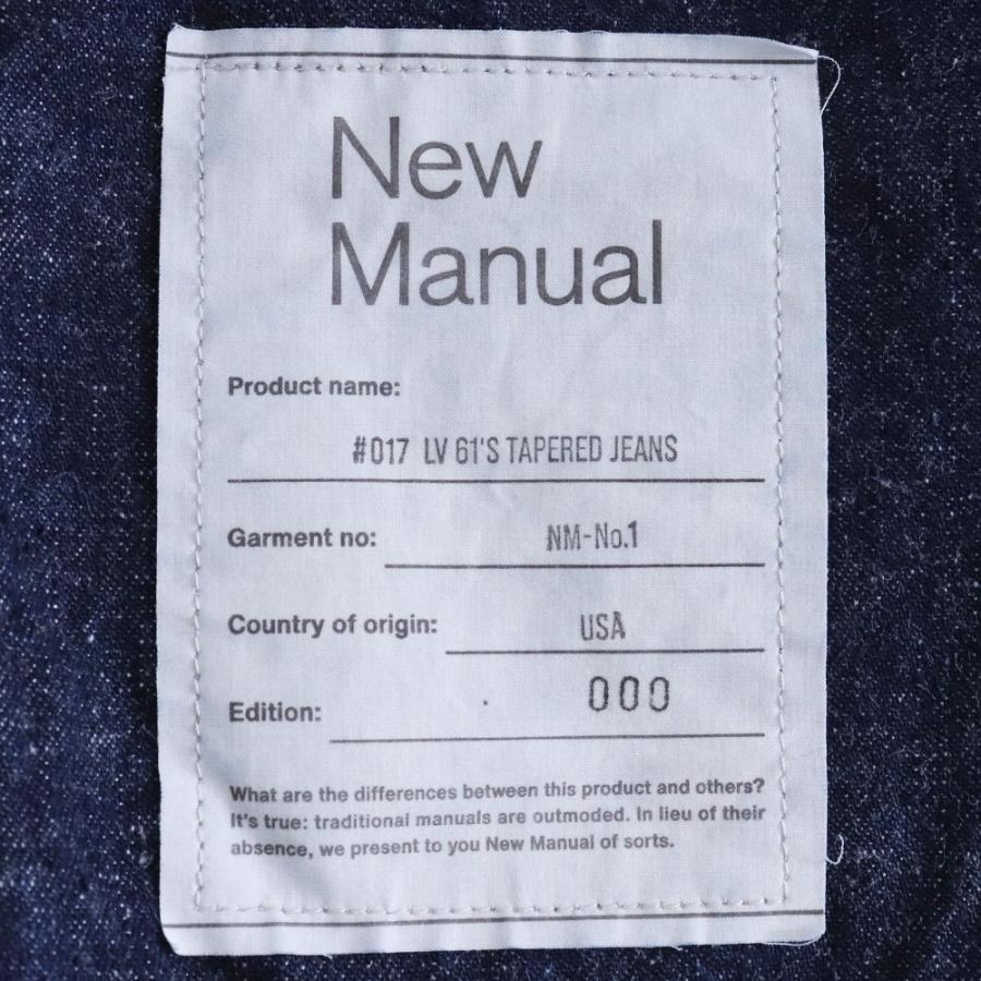 NEW MANUAL #017 LV 61's TAPERED JEANS ONE-WASHED サイズ31