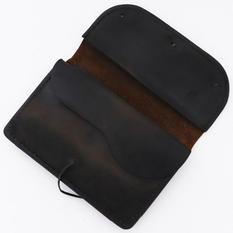 ジャンク品 GORO'S 中財布 ブラック ゴローズ 二つ折り