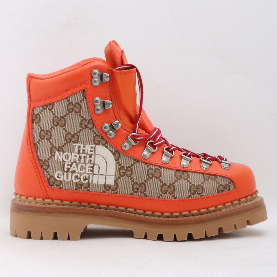 未使用 25.5cm GUCCI × THE NORTH FACE BOTTINES GG柄 トレッキング