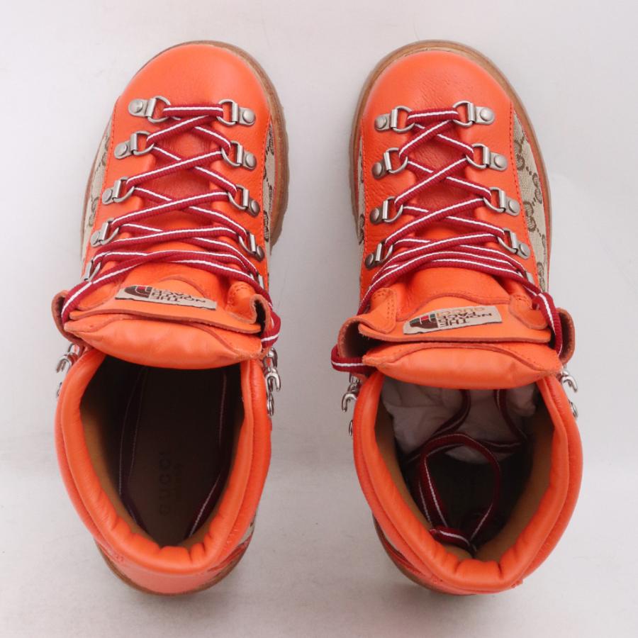未使用 25.5cm GUCCI × THE NORTH FACE BOTTINES GG柄 トレッキング
