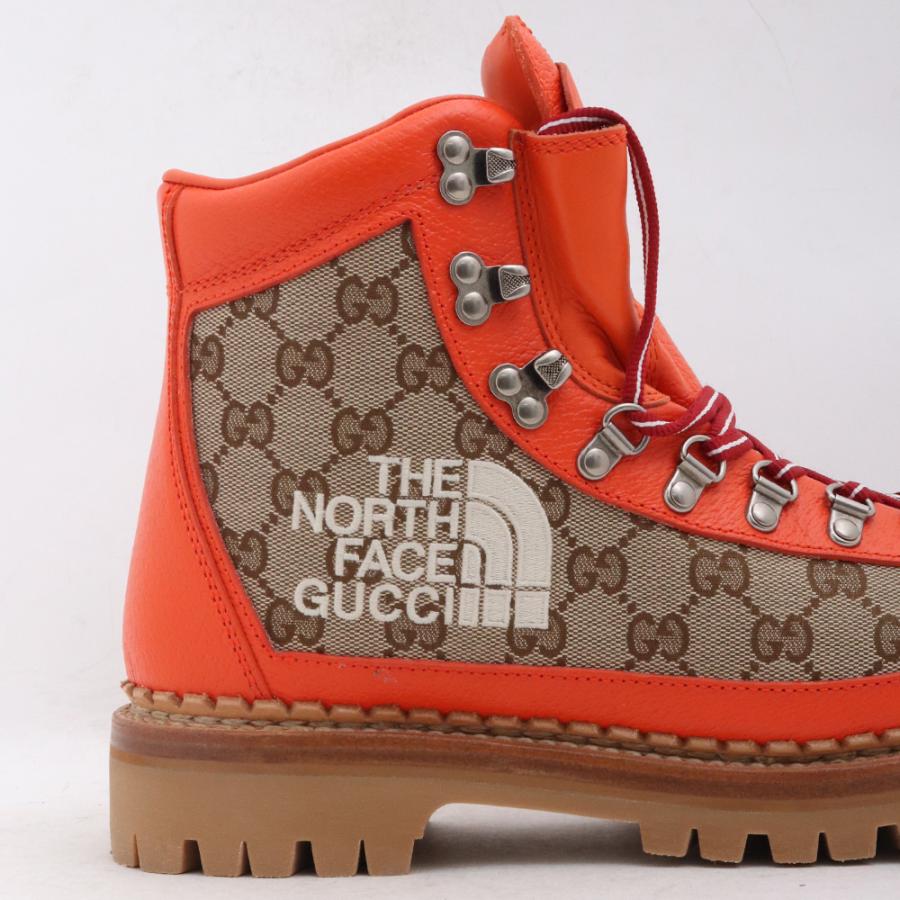 未使用 25.5cm GUCCI × THE NORTH FACE BOTTINES GG柄 トレッキング