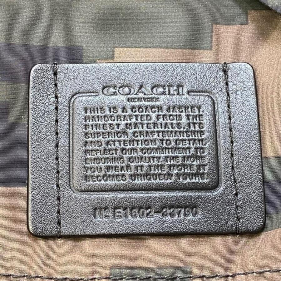 COACH ポリエステルコーチジャケット XSサイズ 迷彩 F28843 コーチ