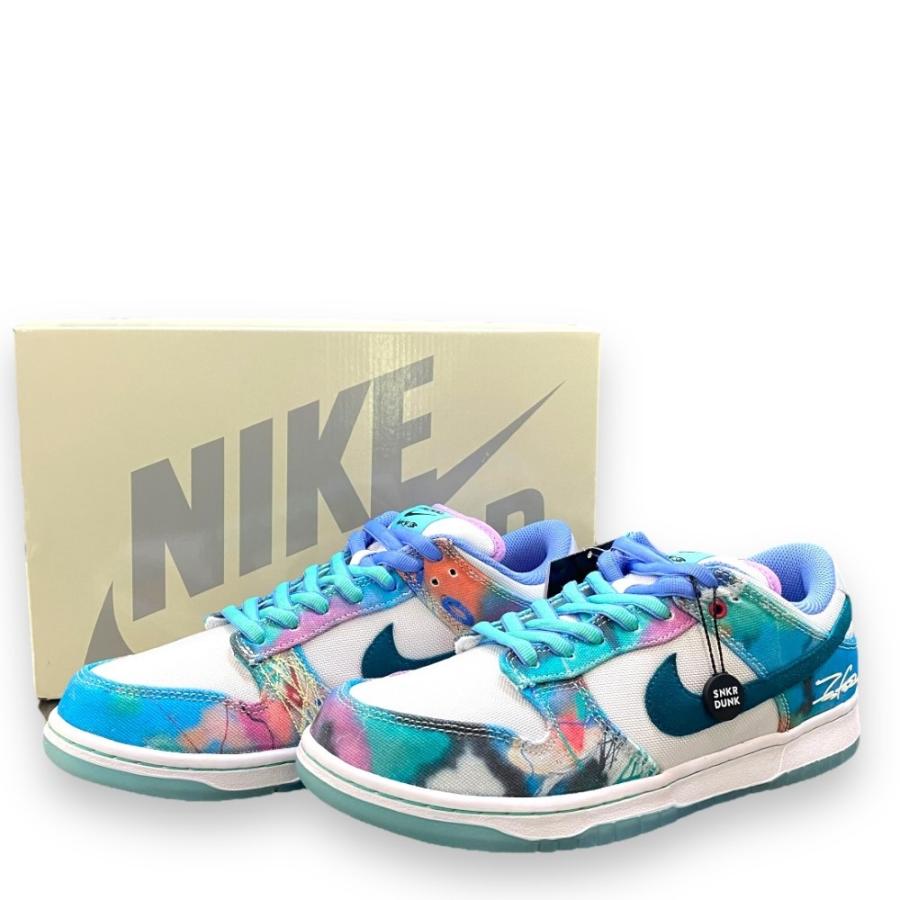 27cm NIKE SB × FUTURA DUNK LOW OG QS White and Geode Teal 