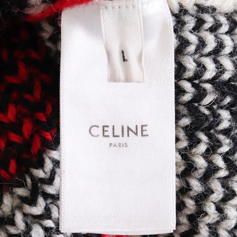 CELINE フィアアイルロゴウールニット Lサイズ ブラック CELINE フィアアイルロゴウールニット Lサイズ ブラック