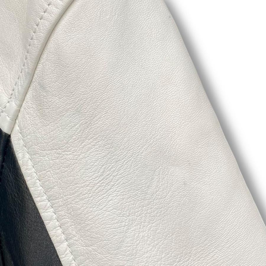 SUPREME × PLAYBOY 14SS HOODED LEATHER JACKET Sサイズ ブラック ホワイト シュプリーム プレイボーイ フーデッド レザー ジャケット |  | 04