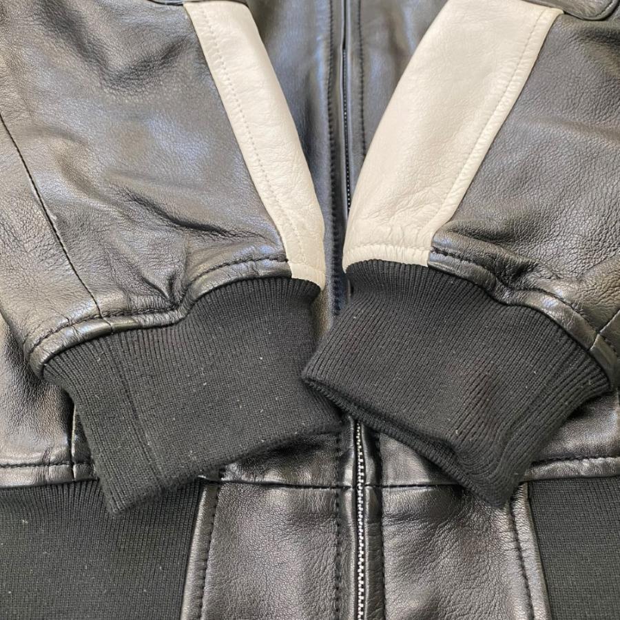 SUPREME × PLAYBOY 14SS HOODED LEATHER JACKET Sサイズ ブラック ホワイト シュプリーム プレイボーイ フーデッド レザー ジャケット |  | 07