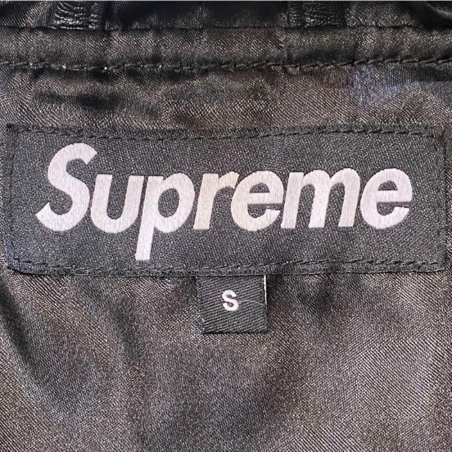 SUPREME × PLAYBOY 14SS HOODED LEATHER JACKET Sサイズ ブラック ホワイト シュプリーム プレイボーイ フーデッド レザー ジャケット |  | 08