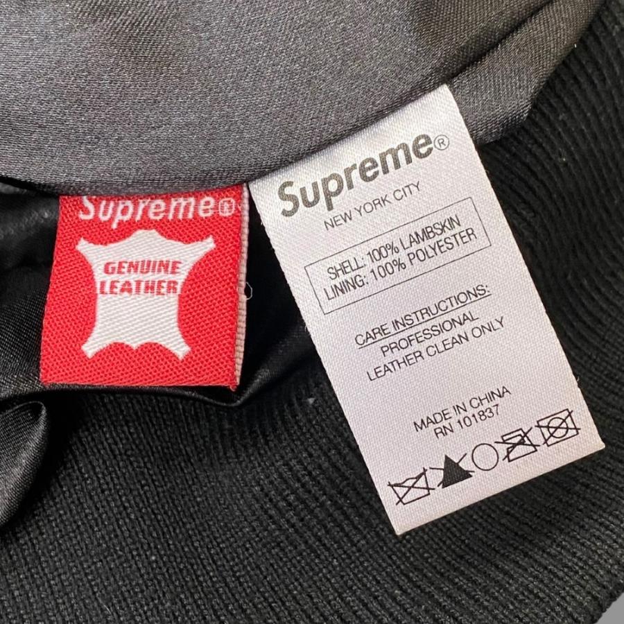 SUPREME × PLAYBOY 14SS HOODED LEATHER JACKET Sサイズ ブラック ホワイト シュプリーム プレイボーイ フーデッド レザー ジャケット |  | 09