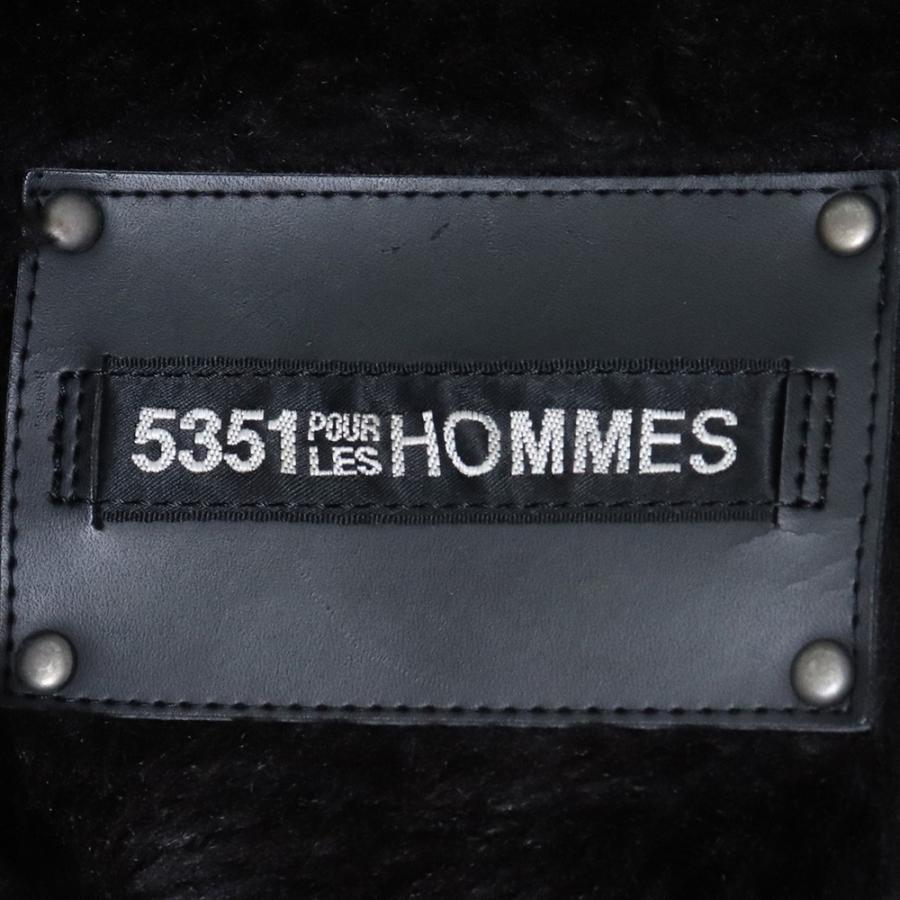 5351 POUR LES HOMMES N-3B Blouson サイズ2 カーキ 0290030001 ゴーサンゴ―イチプールオム ボアライナー付き ブルゾン モッズコート｜graiz｜06