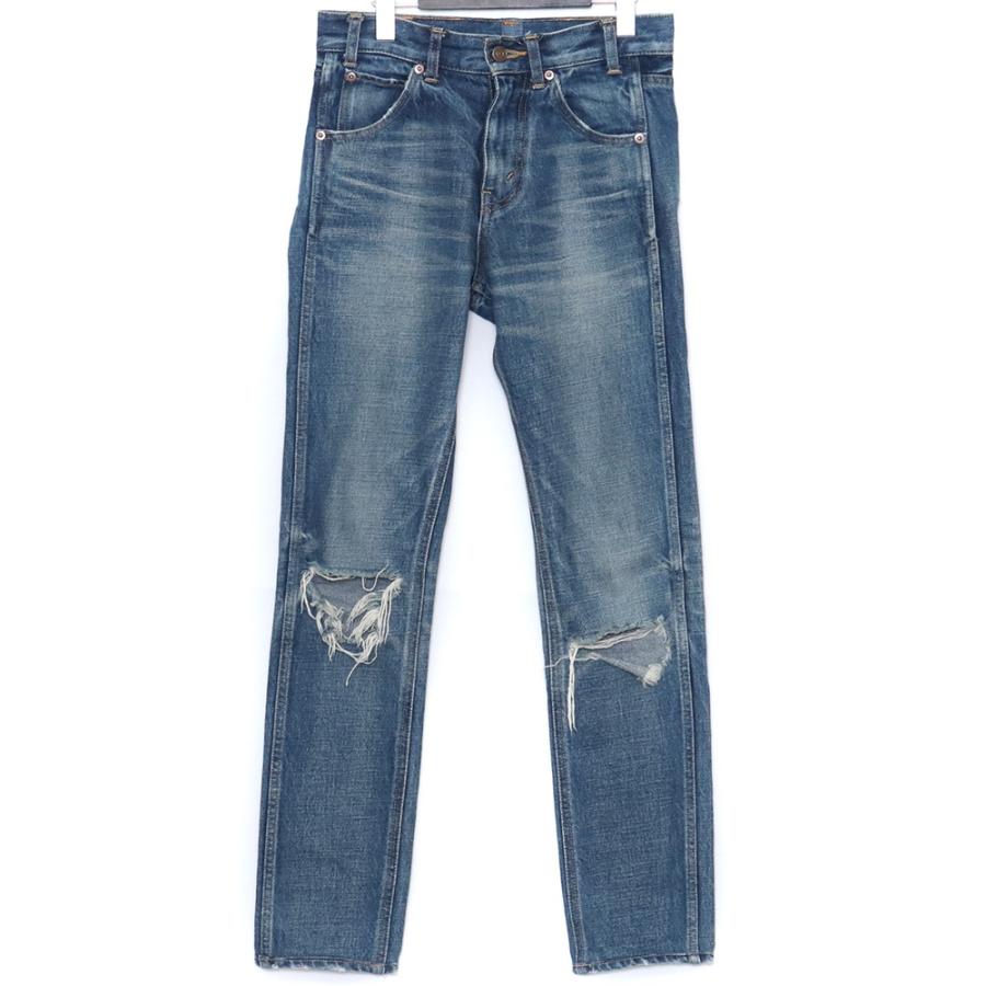 CELINE Washed Crushed Jean Denim Pants サイズ26 インディゴ CELINE Washed Crushed Jean Denim Pants サイズ26 インディゴ