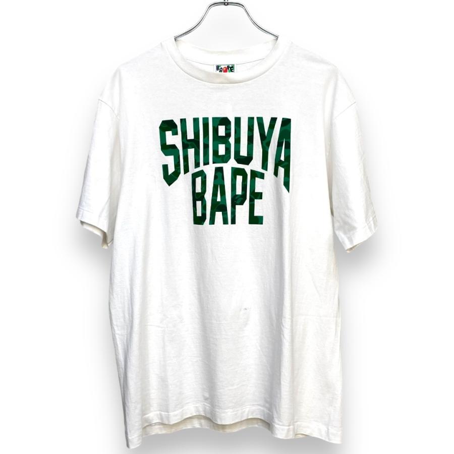 A BATHING APE Bape Store Shibuya NYC Logo Tee White プリント A BATHING APE Bape Store Shibuya NYC Logo Tee White プリント